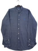 RALPH LAUREN ΠΟΥΚΑΜΙΣΟ CLASSIC ΚΑΡΟ NAVY ΑΝΤΡΙΚΟ PRE OWNED L