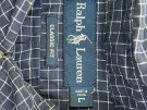 RALPH LAUREN ΠΟΥΚΑΜΙΣΟ CLASSIC ΚΑΡΟ NAVY ΑΝΤΡΙΚΟ PRE OWNED L