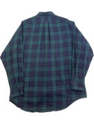 RALPH LAUREN CAMICIA BUTTON DOWN CLASSIC TARTAN NAVY VERDE UOMO PRE OWNED M