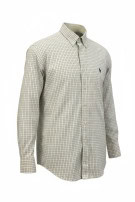 RALPH LAUREN CAMICIA BUTTON DOWN CLASSIC QUADRI OFF WHITE UOMO PRE OWNED L