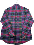RALPH LAUREN BUTTON DOWN SHIRT CLASSIC PLAID MULTICOLOR MENS PRE OWNED L