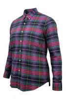 RALPH LAUREN BUTTON DOWN SHIRT CLASSIC PLAID MULTICOLOR MENS PRE OWNED L