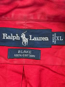 RALPH LAUREN ΠΟΥΚΑΜΙΣΟ CLASSIC ΚΟΚΚΙΝΟ ΑΝΤΡΙΚΟ PRE OWNED XL