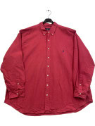 RALPH LAUREN CAMICIA BUTTON DOWN CLASSIC ROSSA UOMO PRE OWNED XXL
