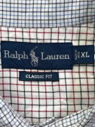 RALPH LAUREN ΠΟΥΚΑΜΙΣΟ CLASSIC ΛΕΥΚΟ ΚΑΡΟ ΑΝΤΡΙΚΟ PRE OWNED XL