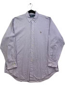 RALPH LAUREN CAMICIA BUTTON DOWN CLASSICA LILLA UOMO PRE OWNED XL