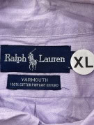 RALPH LAUREN CAMICIA BUTTON DOWN CLASSICA LILLA UOMO PRE OWNED XL