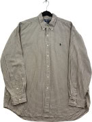 RALPH LAUREN ΠΟΥΚΑΜΙΣΟ CLASSIC ΜΠΕΖ ΚΑΦΕ ΑΝΤΡΙΚΟ PRE OWNED XL