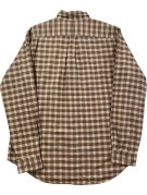 RALPH LAUREN BUTTON DOWN SHIRT CLASSIC BEIGE PLAID MEN PRE OWNED L