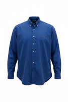 RALPH LAUREN SHIRT CLASSIC BLUE MEN PRE OWNED XXL
