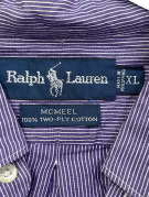 RALPH LAUREN CAMICIA CLASSIC VIOLA UOMO PRE OWNED XL