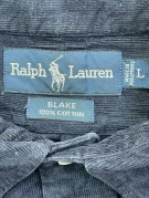 RALPH LAUREN SHIRT CLASSIC NAVY MEN PRE OWNED L