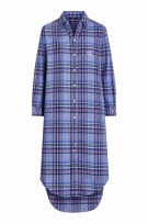 RALPH LAUREN ΠΟΥΚΑΜΙΣΟ CLASSIC ΠΛΑΪΔΕ ΜΠΛΕ ΓΥΝΑΙΚΕΙΟ PRE OWNED S