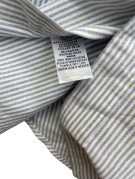 RALPH LAUREN CAMICIA BUTTON DOWN CLASSICA BLU BIANCO UOMO PRE OWNED L