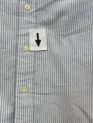 RALPH LAUREN CAMICIA BUTTON DOWN CLASSICA BLU BIANCO UOMO PRE OWNED L
