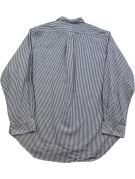 RALPH LAUREN ΠΟΥΚΑΜΙΣΟ CLASSIC ΡΙΓΕ ΜΠΛΕ ΛΕΥΚΟ ΑΝΤΡΙΚΟ PRE OWNED XL
