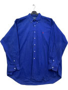 RALPH LAUREN BUTTON DOWN SHIRT CLASSIC ROYAL BLUE MENS PRE OWNED XXL