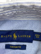 RALPH LAUREN CAMICIA BUTTON DOWN COLORBLOCK PASTELLO MULTICOLORE UOMO PRE OWNED XS