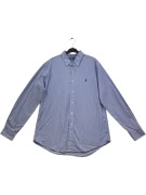 RALPH LAUREN CAMICIA CUSTOM FIT A QUADRI BLU/BIANCO UNISEX L usata