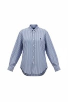 RALPH LAUREN CAMICIA CUSTOM FIT A QUADRI BLU/BIANCO UNISEX L usata