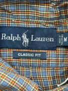 RALPH LAUREN ΠΟΥΚΑΜΙΣΟ ΚΑΡΟ ΜΠΛΕ ΑΝΤΡΙΚΟ PRE OWNED M