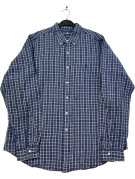 RALPH LAUREN ΠΟΥΚΑΜΙΣΟ ΚΑΡΟ ΜΠΛΕ ΑΝΤΡΙΚΟ PRE OWNED XL
