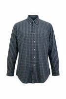 RALPH LAUREN SHIRT CHECK GREEN NAVY MENS PRE OWNED L