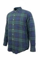 RALPH LAUREN CAMICIA BUTTON DOWN QUADRI VERDE NAVY UOMO PRE OWNED L
