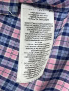 RALPH LAUREN CAMICIA BUTTON DOWN CHECK ROSA BLU UOMO PRE OWNED M