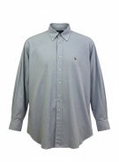RALPH LAUREN CAMICIA BUTTON DOWN CLASSICA AZZURRA UOMO PRE OWNED XL