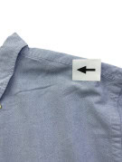 RALPH LAUREN CAMICIA BUTTON DOWN CLASSICA AZZURRA UOMO PRE OWNED XL