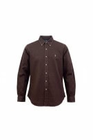 RALPH LAUREN CAMICIA BUTTON DOWN CLASSICA MARRONE UOMO PRE OWNED M