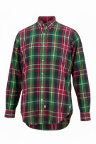RALPH LAUREN CAMICIA BUTTON DOWN CLASSICA TARTAN MULTICOLORE UOMO PRE OWNED L