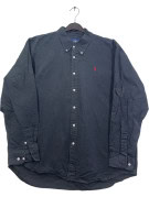 RALPH LAUREN BUTTON DOWN SHIRT CLASSIC BLACK MENS PRE OWNED XL