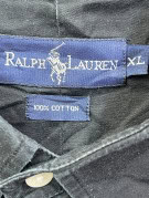 RALPH LAUREN BUTTON DOWN SHIRT CLASSIC BLACK MENS PRE OWNED XL