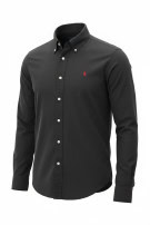 RALPH LAUREN BUTTON DOWN SHIRT CLASSIC BLACK MENS PRE OWNED XL
