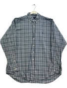 RALPH LAUREN ΠΟΥΚΑΜΙΣΟ ΚΛΑΣΙΚΟ ΜΠΛΕ ΚΑΡΟ ΑΝΤΡΙΚΟ PRE OWNED XL