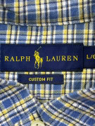 RALPH LAUREN SHIRT CLASSIC BLUE CHECK MENS PRE OWNED L