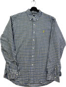 RALPH LAUREN SHIRT CLASSIC BLUE CHECK MENS PRE OWNED L