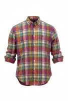 RALPH LAUREN CAMICIA CLASSICA MULTICOLORE A QUADRI UOMO PRE OWNED M