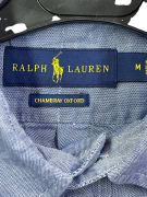 RALPH LAUREN ΠΟΥΚΑΜΙΣΟ ΚΟΝΤΟΜΑΝΙΚΟ CHAMBRAY OXFORD ΜΠΛΕ UNISEX M
