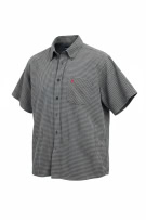 RALPH LAUREN CAMICIA A MANICHE CORTE CHECKED VINTAGE LOGO GRIGIO/NERO DA UOMO XL