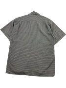 RALPH LAUREN CAMICIA A MANICHE CORTE CHECKED VINTAGE LOGO GRIGIO/NERO DA UOMO XL