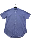 RALPH LAUREN SHORT SLEEVE SHIRT CLASSIC FIT BLUE UNISEX L