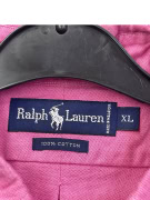 RALPH LAUREN ΠΟΥΚΑΜΙΣΟ ΚΟΝΤΟΜΑΝΙΚΟ SMALL LOGO ΦΟΥΞΙΑ UNISEX XL
