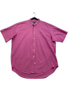 RALPH LAUREN ΠΟΥΚΑΜΙΣΟ ΚΟΝΤΟΜΑΝΙΚΟ SMALL LOGO ΦΟΥΞΙΑ UNISEX XL