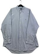 RALPH LAUREN ΠΟΥΚΑΜΙΣΟ LOGO ΓΑΛΑΖΙΟ UNISEX XL