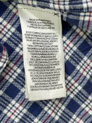 RALPH LAUREN CAMICIA A QUADRI BLU DA UOMO A MANICHE LUNGHE XXL pre-owned