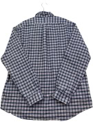 RALPH LAUREN CAMICIA A QUADRI BLU DA UOMO A MANICHE LUNGHE XXL pre-owned