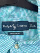 RALPH LAUREN ΠΟΥΚΑΜΙΣΟ ΜΕ ΚΑΡΟ ΣΧΕΔΙΟ ΣΙΕΛ ΑΝΤΡΙΚΟ XL pre-owned